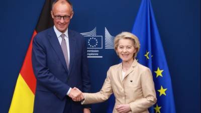 Φον ντερ Λάιεν, Μερτς, Μακρόν, Μελόνι, Στάρμερ και Ρούτε στη συνάντηση Τραμπ - Ζελένσκι (βίντεο)