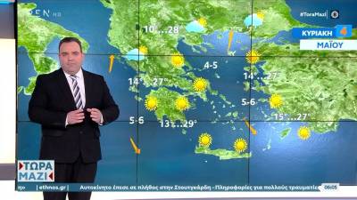 Καιρός: Ηλιοφάνεια και άνοδος της θερμοκρασίας (Βίντεο)