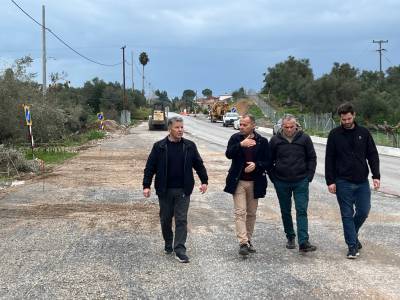 Αυτοψία Αναστασόπουλου σε έργα της Μεσσηνίας