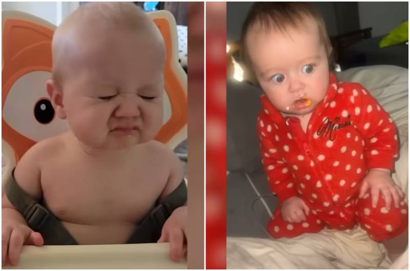 Μωρά δοκιμάζουν τροφές για... πρώτη φορά - Ξεκαρδιστικές αντιδράσεις (Βίντεο)