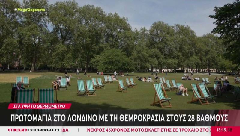 Ρεκόρ θερμοκρασιών την Πρωτομαγιά σε Λονδίνο και Βερολίνο (Βίντεο)