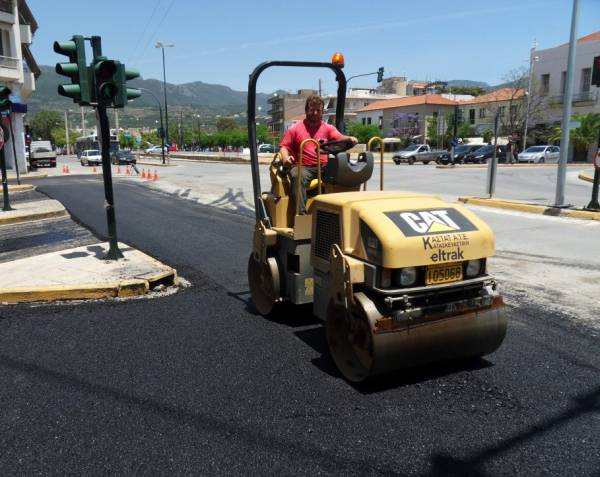 Ασφαλτοστρώσεις δρόμων της Καλαμάτας