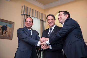 Τσίπρας: “Ελλάδα, Κύπρος και Αίγυπτος πυλώνες ασφάλειας σε μία ευρύτερα αποσταθεροποιημένη περιοχή”