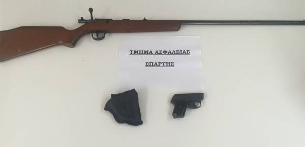 Σύλληψη 48χρονος για παράνομη οπλοκατοχή στην Τραπεζοντή Λακωνίας