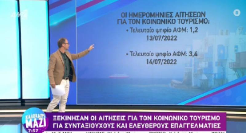 Ξεκίνησαν οι αιτήσεις για τον κοινωνικό τουρισμό για συνταξιούχους και ελεύθερους επαγγελματίες (βίντεο)