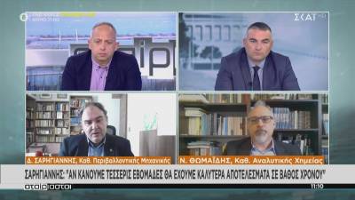 Σαρηγιάννης: Με τέσσερις εβδομάδες θα έχουμε καλύτερα αποτελέσματα σε βάθος χρόνου (Βίντεο)