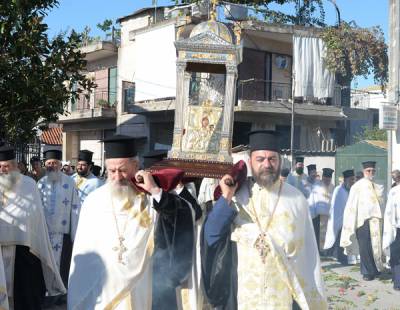 Η εικόνα από το Βουλκάνο στο ναό της Αγίας Αικατερίνης 