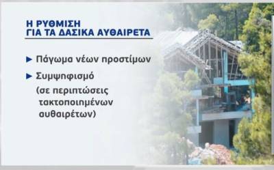 Ρύθμιση για τα δασικά αυθαίρετα (Βίντεο)