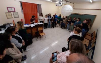 Ο Γιάννης Καλατζόπουλος στα Εκπαιδευτήρια Μπουγά