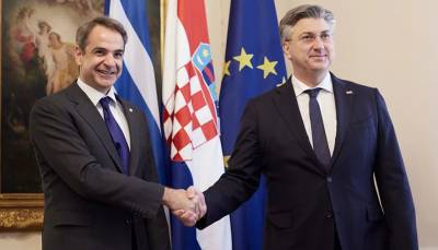 Μητσοτάκης: Μοιραζόμαστε με την Κροατία τις ίδιες αρχές για μια ασφαλή Βαλκανική