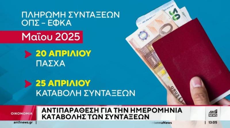 Συντάξεις: Πολιτική αντιπαράθεση για την ημερομηνία καταβολής τους (Βίντεο)