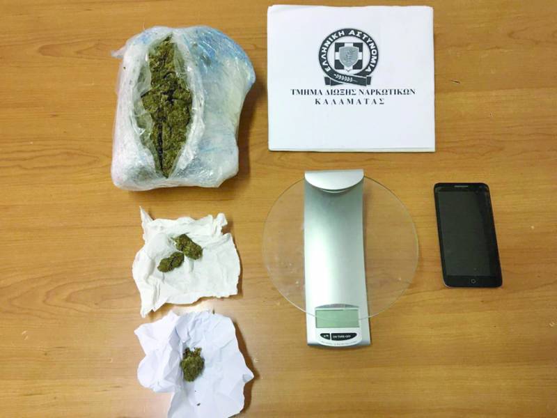 Σύλληψη 28χρονου με 416 γραμ. χασίς στην Καλαμάτα