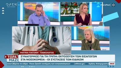 Συναγερμός για τη γρίπη: Εκτόξευση των εισαγωγών στα νοσοκομεία