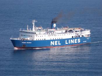 Ενδοκυκλαδικά δρομολόγια από το Ε/Γ-Ο/Γ ΑQUΑ ΜARΙΑ (πρώην &quot;Μυρτιδιώτισσα&quot;)