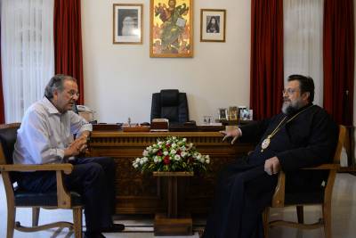 Στο μητροπολίτη Μεσσηνίας ο Αντώνης Σαμαράς 
