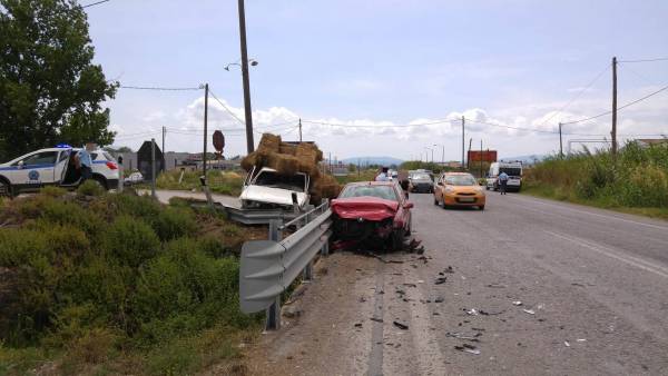 Τροχαίο κοντά στο αεροδρόμιο Καλαμάτας