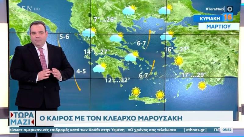 Καιρός: Ζεστή Κυριακή με αφρικανική σκόνη (Βίντεο)