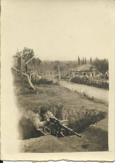 Ιταλικό πολυβολείο σε κάποιο σημείο της Καλαμάτας το 1941