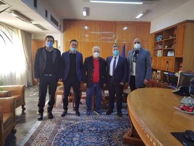 Συναντήσεις αντιπεφερειάρχη Μεσσηνίας με προπονητές, Δημοτική Αστυνομία και πρόεδρο Χράνων (φωτογραφίες)