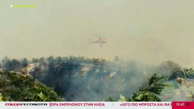 Ηλεία: Χωρίς ενεργά μέτωπα οι πυρκαγιές (Βίντεο)