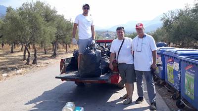 Εθελοντές καθάρισαν στον Αγιο Νικόλαο