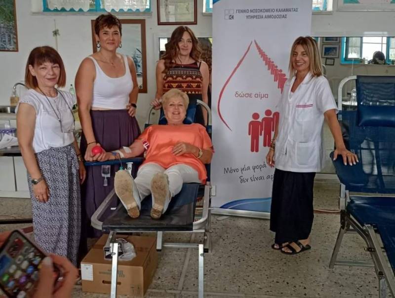 Επιτυχημένη αιμοδοσία από τον Σύλλογο Βασιλιτσιωτών