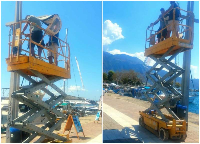 Καλαμάτα: Νέα φωτιστικά led στην προκυμαία του λιμανιού - Δωρεά ναυτιλιακής εταιρείας