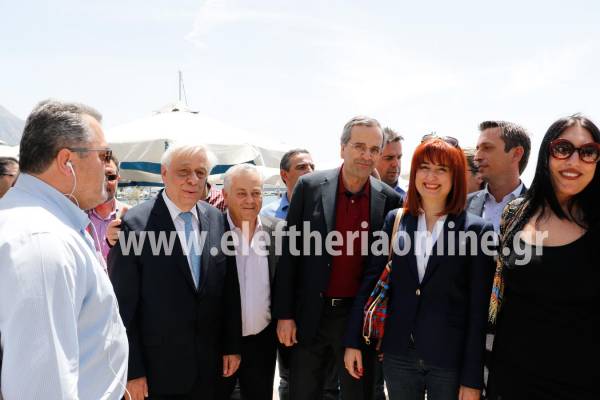 Συνάντηση Παυλόπουλου - Σαμαρά στο λιμάνι της Καλαμάτας (βίντεο-φωτογραφίες)