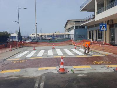 Καλαμάτα: Ολοκληρώθηκαν οι παρεμβάσεις στη Ναυαρίνου (βίντεο)