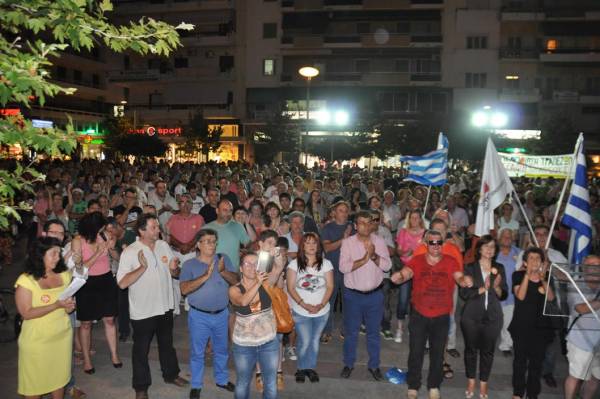 Συγκέντρωση για το “όχι” απόψε στην Καλαμάτα