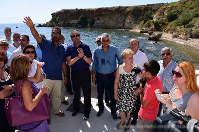 Σαμαράς και Καφαντάρης στο Κάστρο της Κορώνης