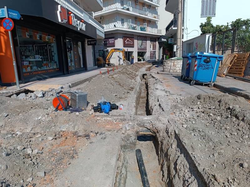 Προχωρά η αντικατάσταση του δικτύου ύδρευσης στην Καλαμάτα