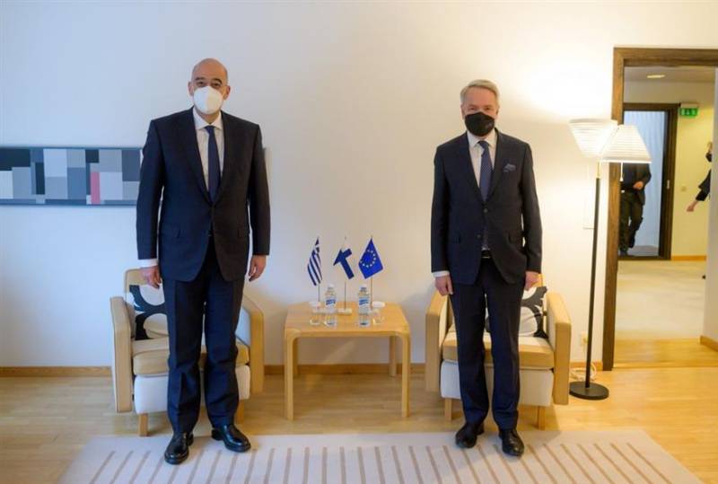 Δένδιας από Ελσίνκι: Απορριπτέες από ΕΕ και ΗΠΑ οι δηλώσεις Τούρκων για κυριαρχία των ελληνικών νησιών