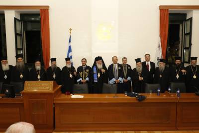 Επίτιμος διδάκτορας του Πανεπιστημίου Πελοποννήσου ανακηρύχθηκε ο Αρχιεπίσκοπος Ιερώνυμος