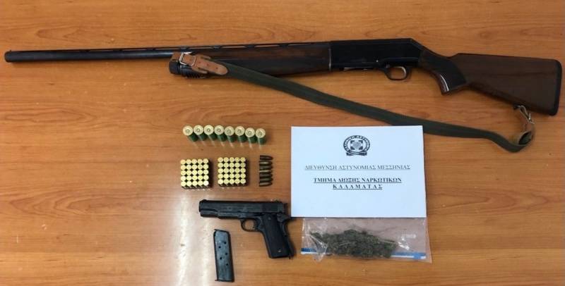 Μεσσηνία: Σύλληψη 39χρονου στα Φιλιατρά με όπλα και χασίς
