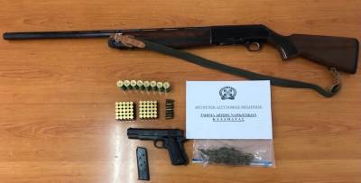 Μεσσηνία: Σύλληψη 39χρονου στα Φιλιατρά με όπλα και χασίς