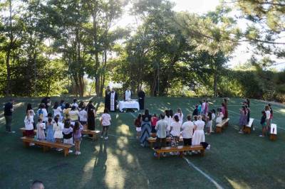 Αγιασμός στην κατασκήνωση της Μητρόπολης Μεσσηνίας στον Ταΰγετο