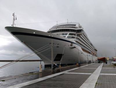 Στάση του κρουαζιερόπλοιου «Viking Vesta» στην Καλαμάτα λόγω της κακοκαιρίας