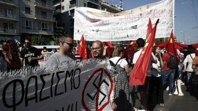 Δίκη Χρυσής Αυγής: Αντιφασιστική συγκέντρωση μπροστά στο Εφετείο
