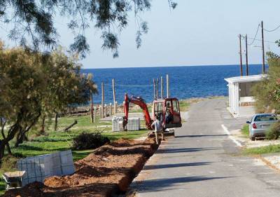 Ξεκίνησαν εργασίες για την ανάπλαση στο Μάραθο