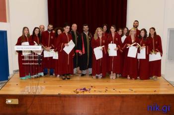 Ορκίστηκαν 14 απόφοιτοι Λογοθεραπείας του ΤΕΙ Πελοποννήσου στην Καλαμάτα (βίντεο και φωτογραφίες)