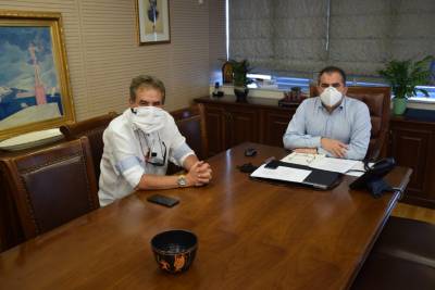 Συνάντηση Βασιλόπουλου με Αβαρλή στο δημαρχείο Καλαμάτας