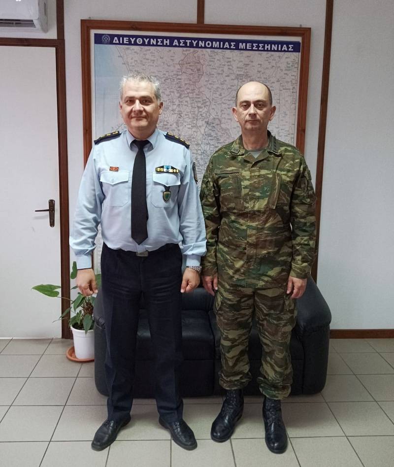 Επίσκεψη Χαρίτου στον διευθυντή Αστυνομίας Μεσσηνίας
