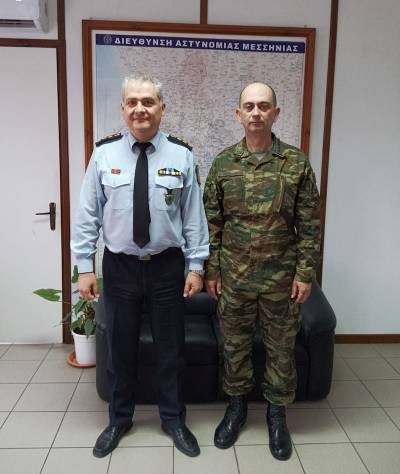 Επίσκεψη Χαρίτου στον διευθυντή Αστυνομίας Μεσσηνίας