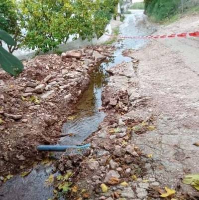 Ο Δριμής για τον δρόμο στις Καρυές