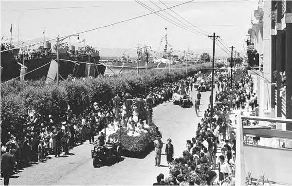 Ανθεστήρια στην οδό Ναυαρίνου το 1966