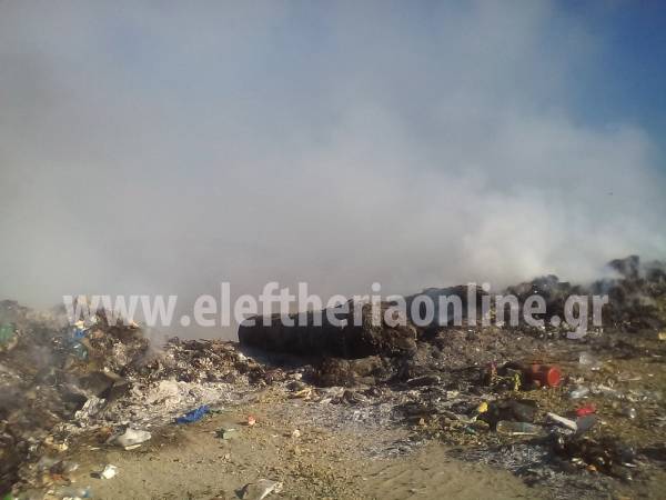 Φωτιά στο σκουπιδότοπο των Φιλιατρων