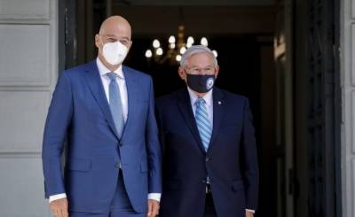 Δένδιας - Μενέντεζ: Διανύουμε το καλύτερο επίπεδο σχέσεων Ελλάδας και ΗΠΑ