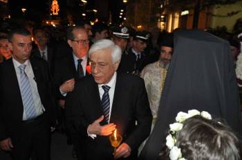 Παρουσία του Προέδρου της Δημοκρατίας ο Επιτάφιος στην Υπαπαντή (βίντεο και φωτογραφίες)