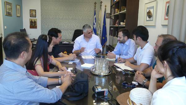 Κινέζικη αντιπροσωπεία συνάντησε τον Καφαντάρη